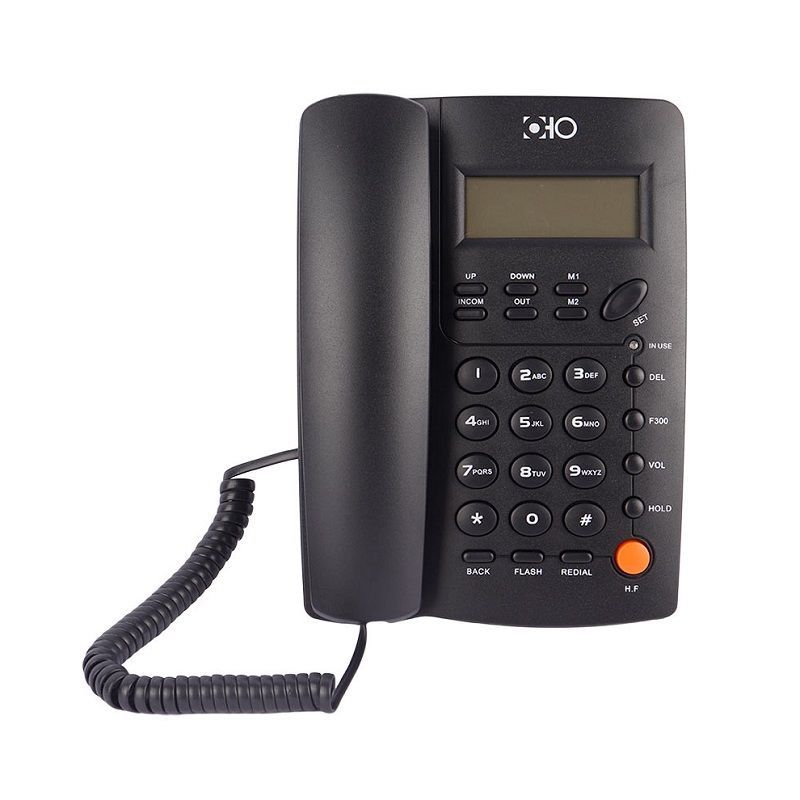 Ενσύρματο σταθερό τηλέφωνο - OHO-03 - 690033 - Black