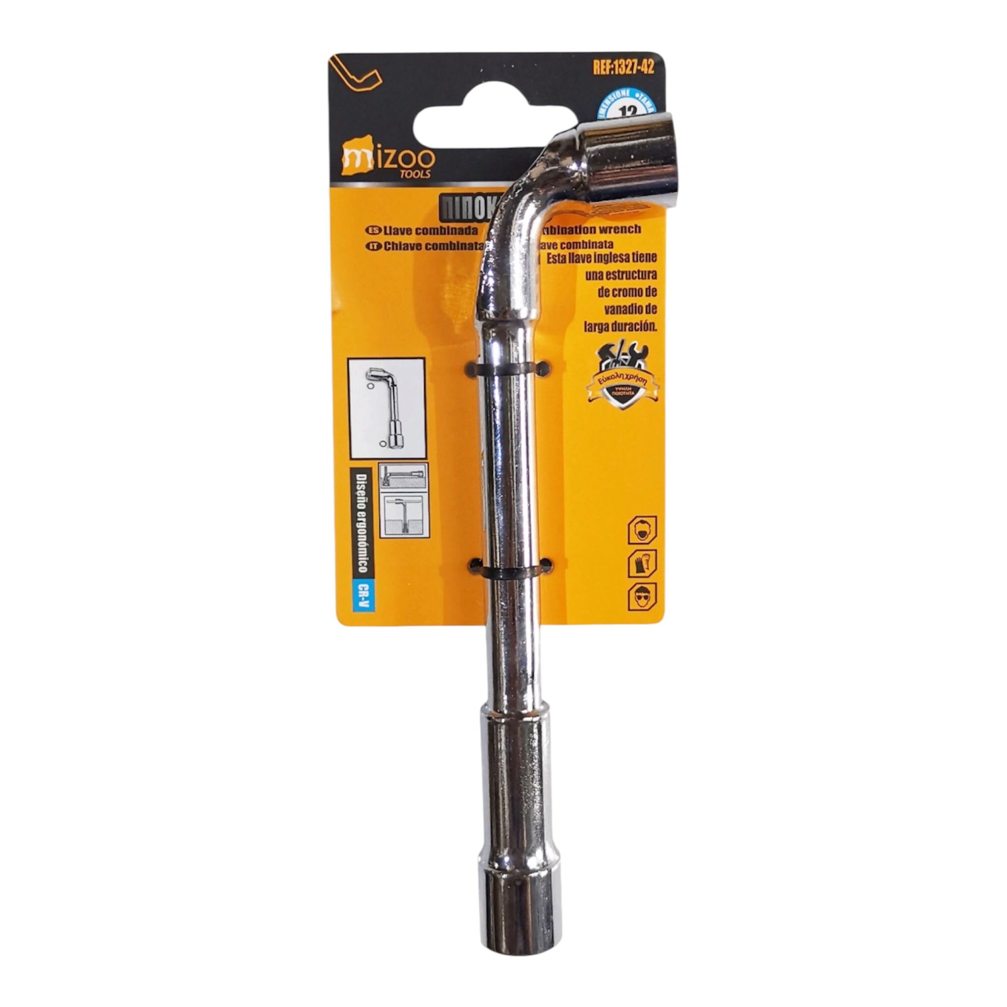 Mizoo Γωνιακό Σωληνωτό Μπουλονόκλειδο 12mm 1327-42