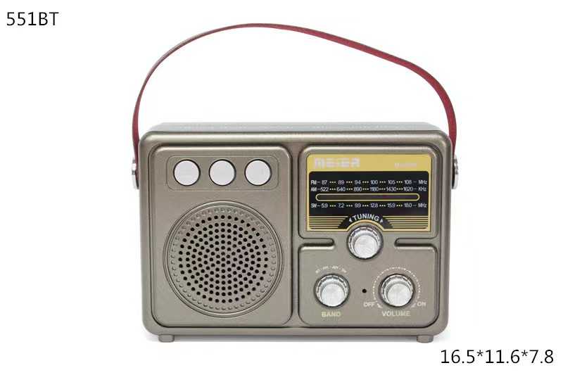 Επαναφορτιζόμενο ραδιόφωνο Retro - M551BT - 005515