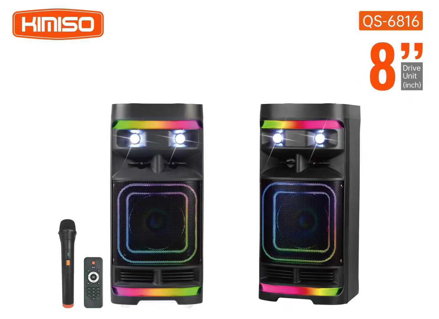 Φορητό ηχείο subwoofer με μικρόφωνο Karaoke - QS-6816 - 260455 ΕΙΔΗ ΤΕΧΝΟΛΟΓΙΑΣ>Ραδιόφωνα & Ηχεία>Φορητά subwoofer