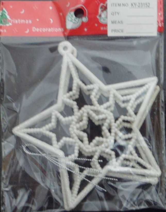 Σετ Χριστουγεννιάτικα στολίδια - Stars - 12cm - Σετ 12 πακέτα των 2 τεμαχίων - 231529