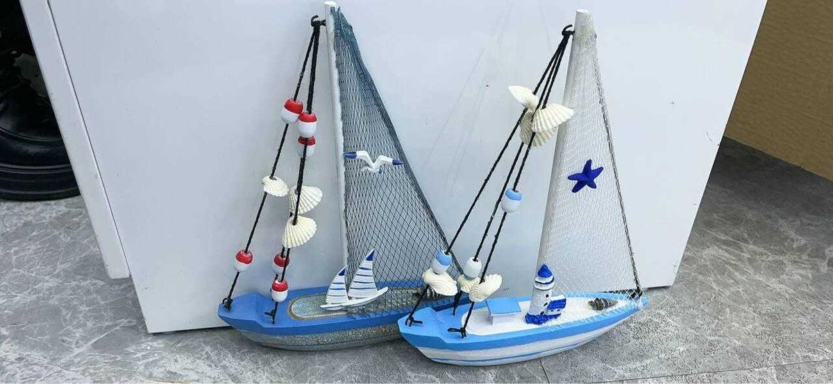 Διακοσμητικό Souvenir Καραβάκι - Σετ 2 τεμάχια - L2026-35AB - 125567