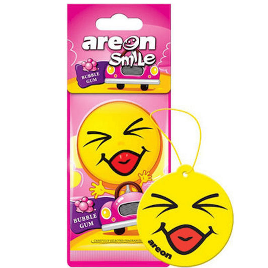 Areon Car Air Freshener Card Smile Dry Bubble Gum ASD12