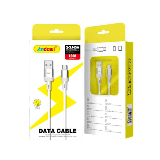 Andowl Καλώδιο Φόρτισης και Δεδομένων Type-C Q-SJ45A – Data Cable