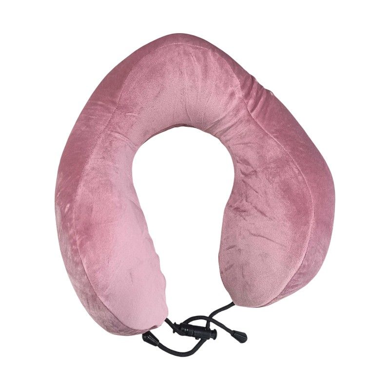 Μαξιλάρι αυχένα ταξιδίου - Memory Foam - 718882 - Pink