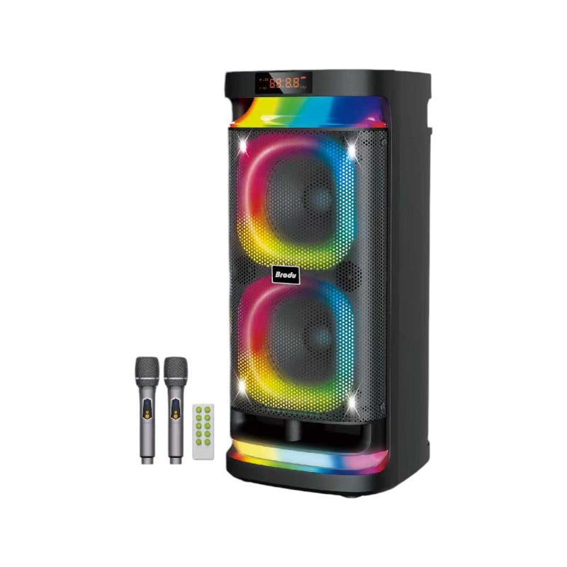 Φορητό ηχείο subwoofer με 2 μικρόφωνα Karaoke - 6.5" - BTS-1989 - 719893 ΕΙΔΗ ΤΕΧΝΟΛΟΓΙΑΣ>Ραδιόφωνα & Ηχεία>Φορητά subwoofer