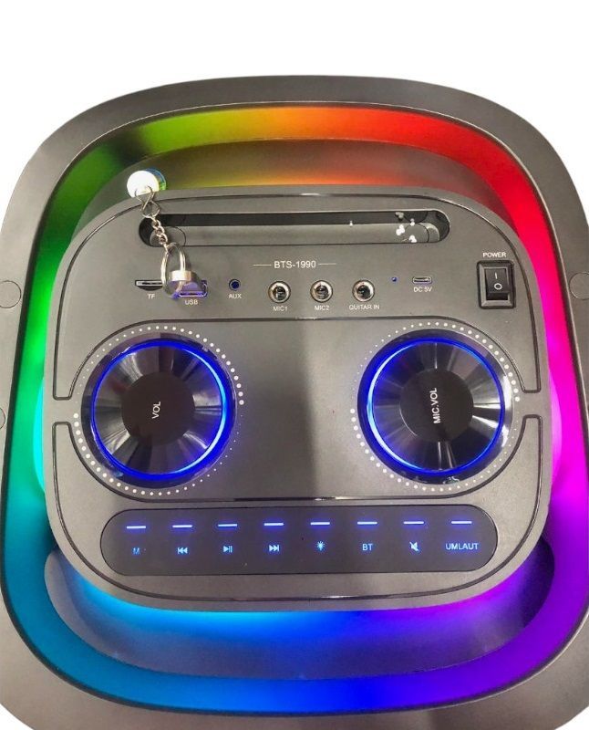 Φορητό ηχείο subwoofer με 2 μικρόφωνα Karaoke - BTS-1990 - 719909