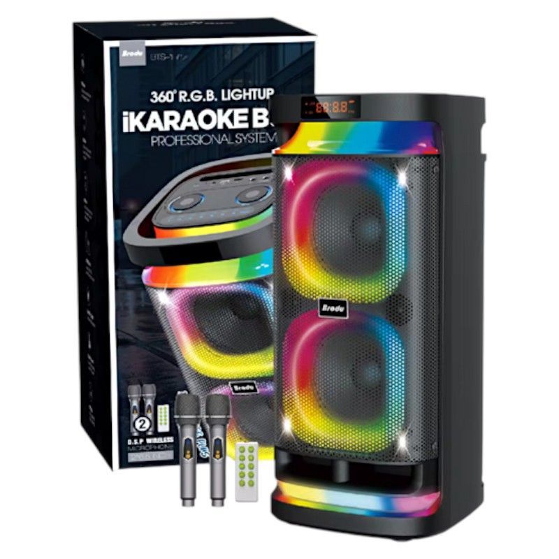 Φορητό ηχείο subwoofer με 2 μικρόφωνα Karaoke - BTS-1990 - 719909 ΕΙΔΗ ΤΕΧΝΟΛΟΓΙΑΣ>Ραδιόφωνα & Ηχεία>Φορητά subwoofer