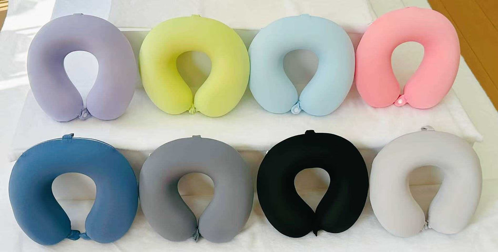 Μαξιλάρι αυχένα ταξιδίου - Memory Foam - 571223 - Pink