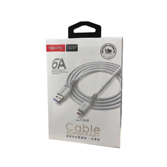 Tranyoo Καλώδιο δεδομένων lighting IOS 6A 1.5m T-X20 IP - Fast charger cable