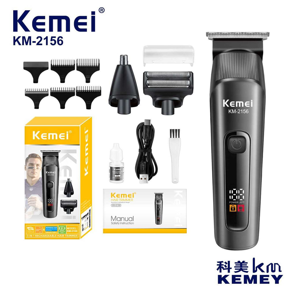 Κουρευτική & ξυριστική μηχανή - KM-2156 - Kemei