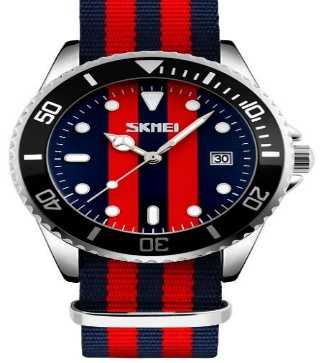 Αναλογικό ρολόι χειρός - Skmei - 9133 - Blue/Red2