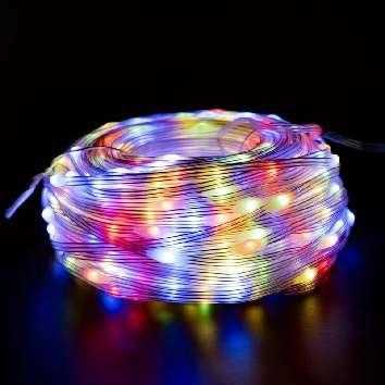 Χριστουγεννιάτικα φώτα LED με επένδυση - 100m/800LED - RGB - 272352