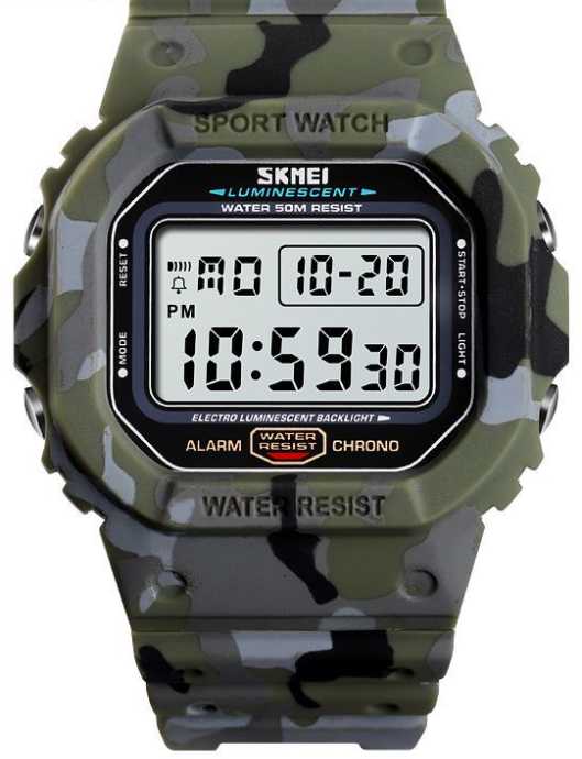 Ψηφιακό ρολόι χειρός - Skmei - 1471 - Army Green