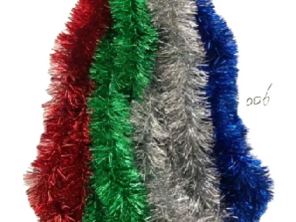 Σετ Χριστουγεννιάτικες Γιρλάντες - 10pcs - 2m*9cm - 21223 - Red