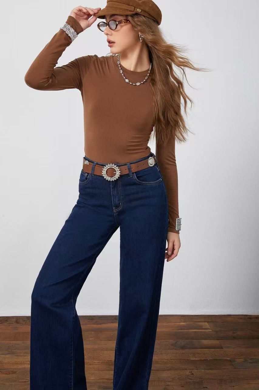 Adoro Women's Jean Pants Dark Blue