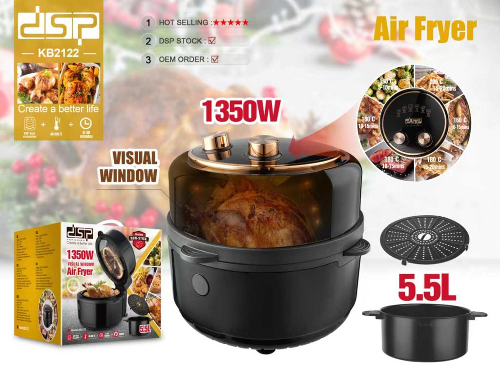 Φριτέζα αέρος - Air fryer - 5.5L - KB2122 - DSP - 613347