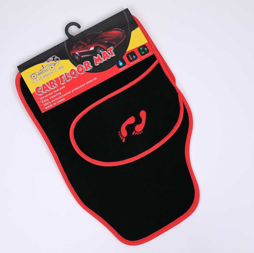 Πατάκια αυτοκινήτου - Celebrity Car - 001 - 4pcs - 122193 - Red
