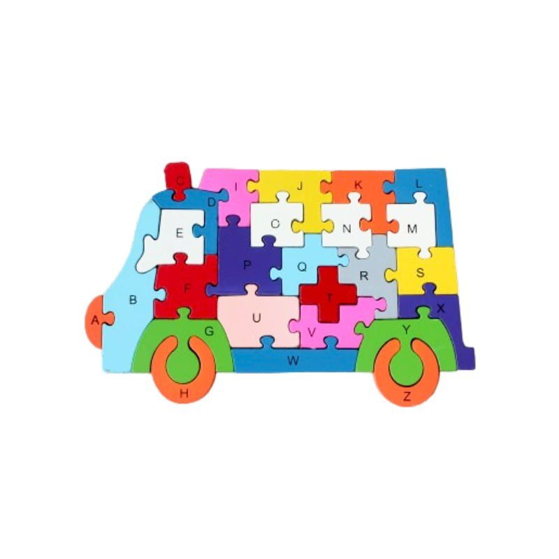 Εκπαιδευτικό Ξύλινο Πάζλ 6τεμ - Educational Wooden Puzzle