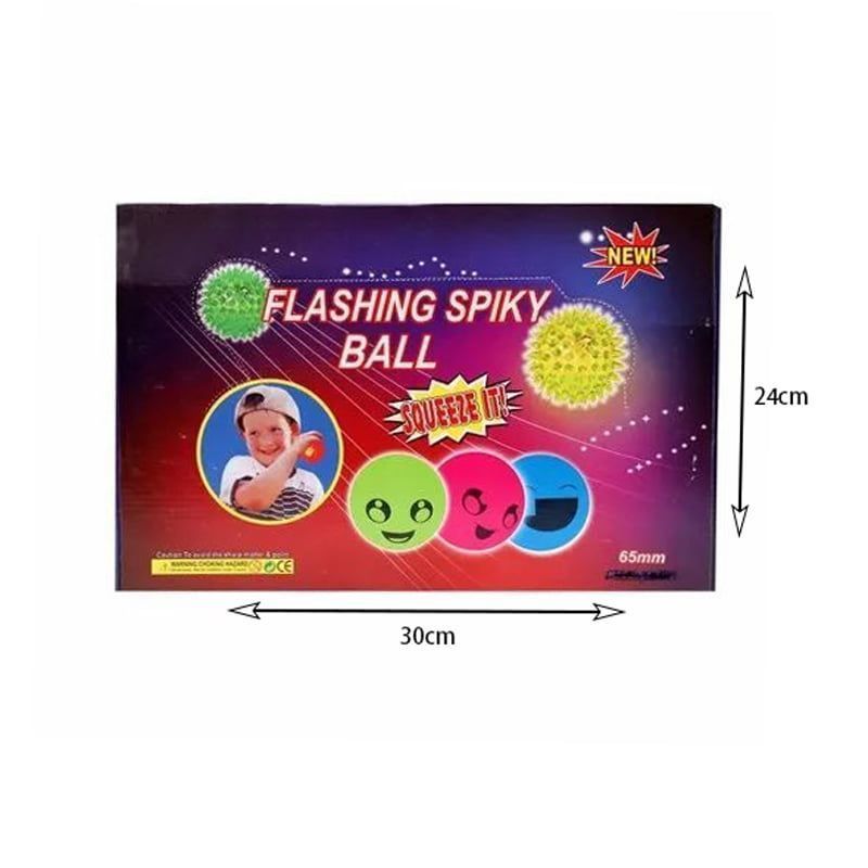 Παιχνίδι μπαλάκι με φως 12τμχ - Flashing spiky ball
