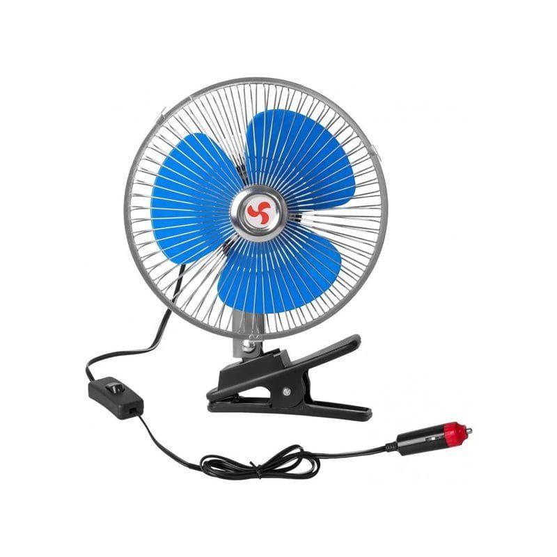 Ανεμιστήρας Αυτοκινήτου 10″ με Κλιπ – 12V Περιστρεφόμενος – Oscillating Fan