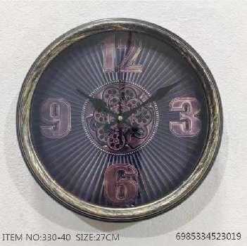 Ρολόι τοίχου - 330-40 - 523019 - Brown
