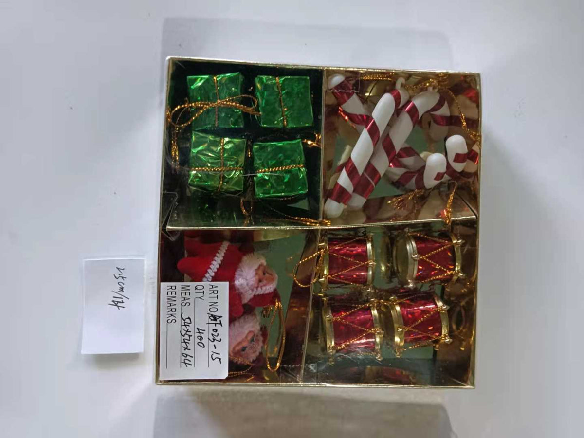 Σετ Χριστουγεννιάτικα στολίδια - 2.5cm - 14pcs - 023155