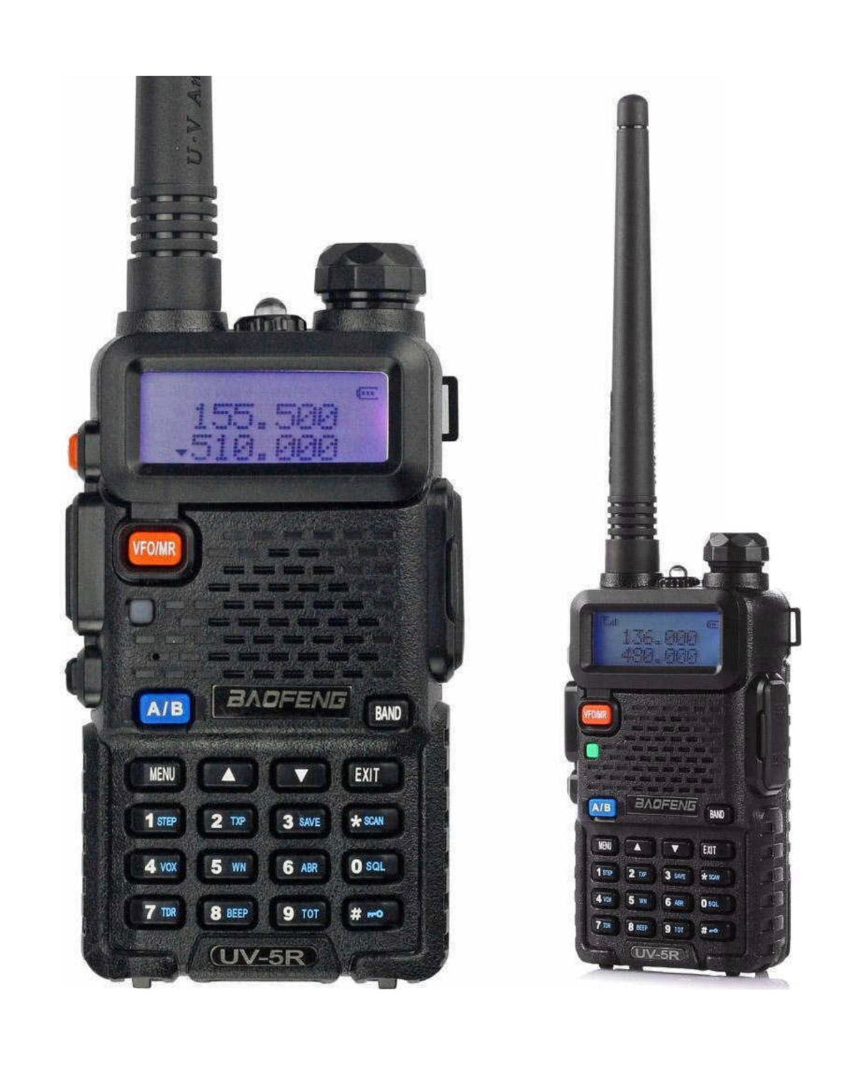 Baofeng UV-5R Plus Ασύρματος Πομποδέκτης UHF/VHF 5W