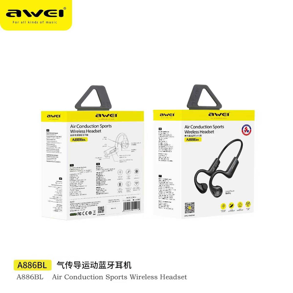 Aσύρματα ακουστικά - Neckband - A886BL - AWEI - 041478