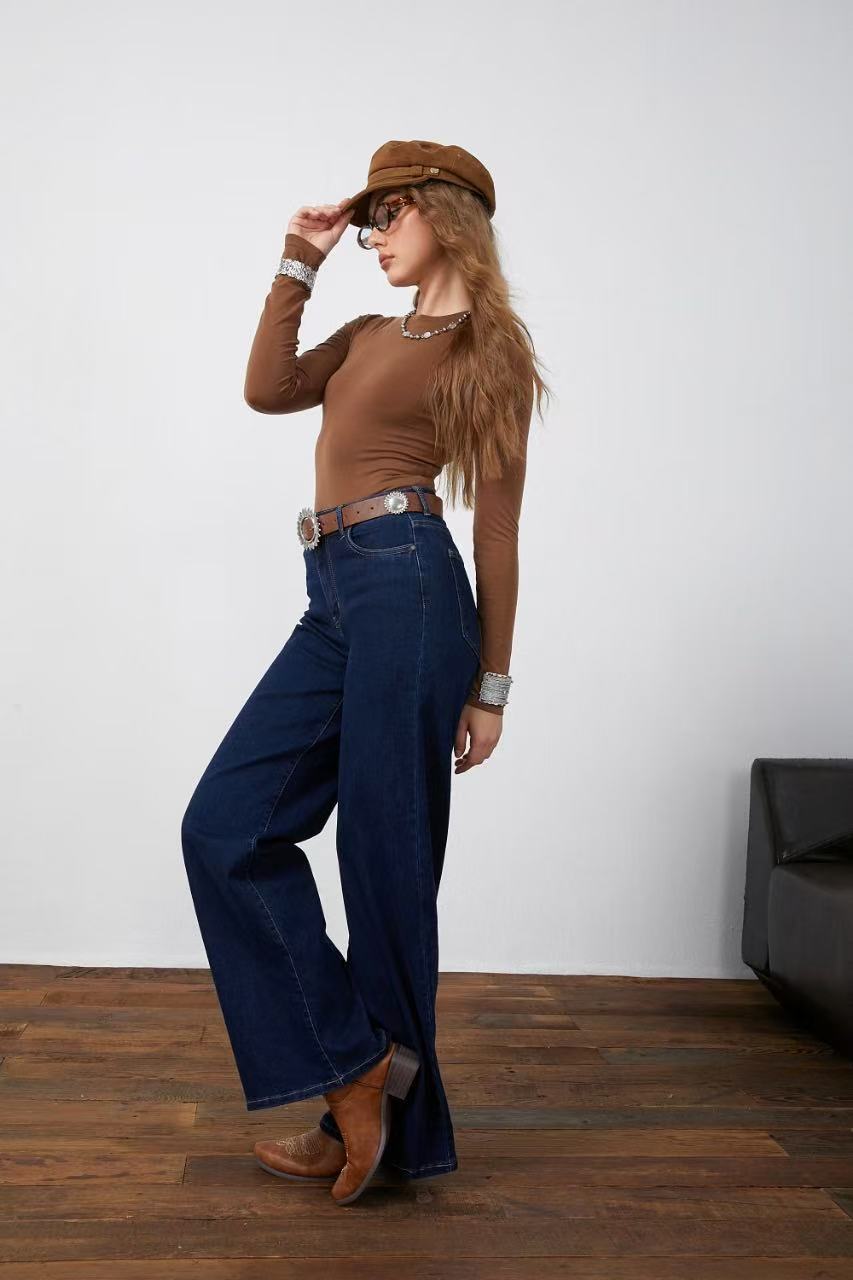 Adoro Women's Jean Pants Dark Blue