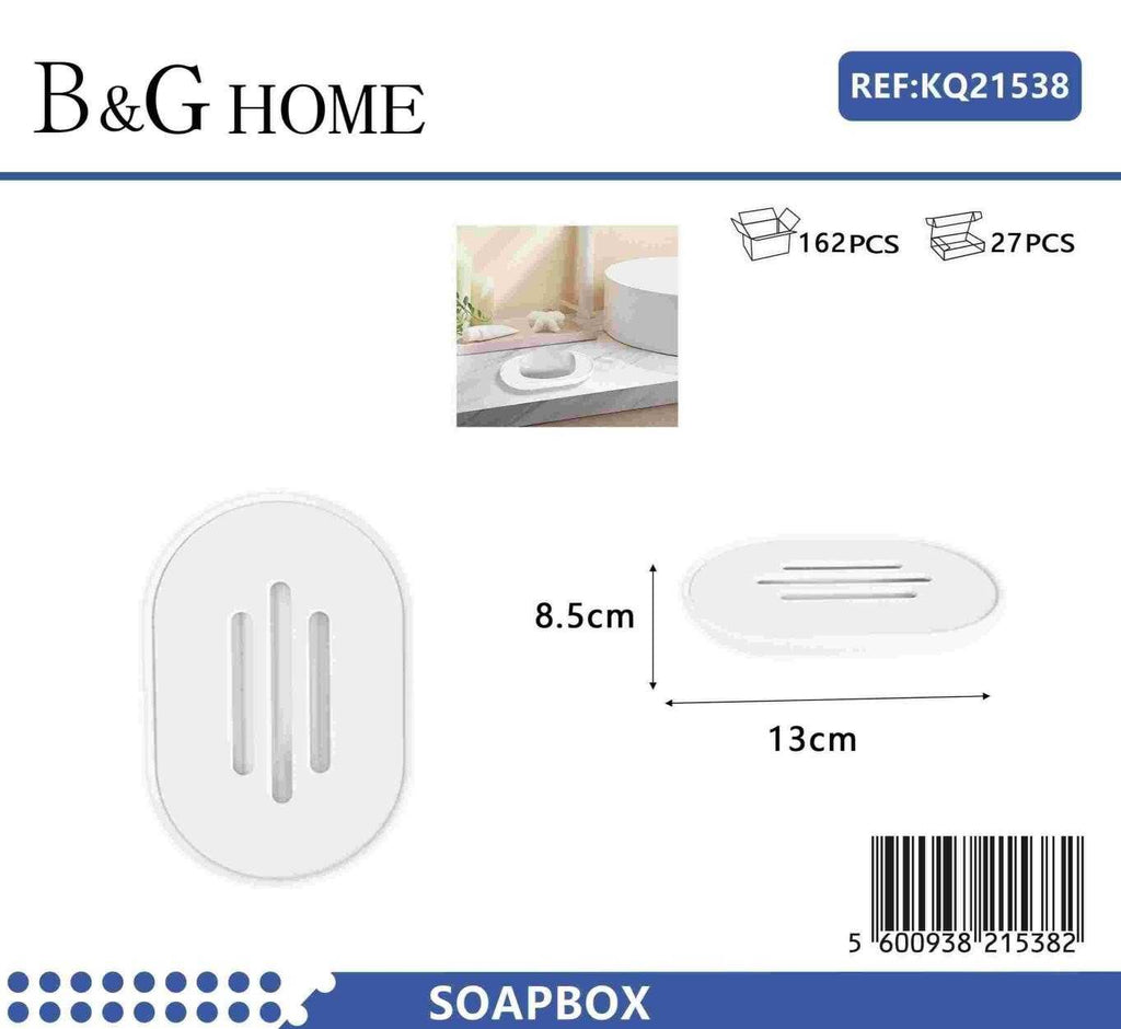 Σαπουνοθήκες μπάνιου πλαστικές - Σετ 9pcs - White - 21538