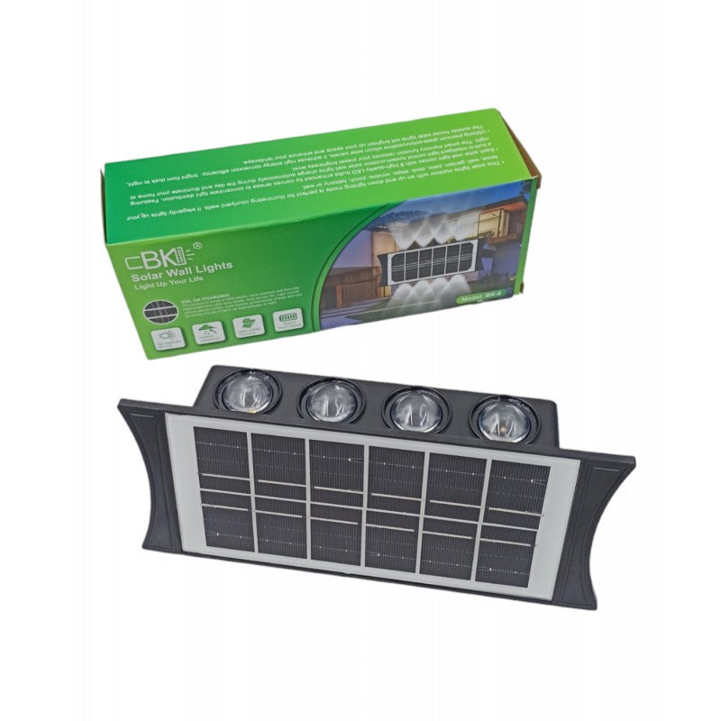 ΕΠΙΤΟΙΧΙΟ ΗΛΙΑΚΟ ΦΩΣ ΜΕ 8 LED BK-XQD-8