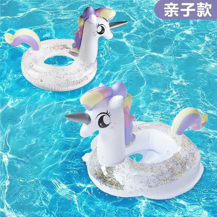 Φουσκωτό σωσίβιο Unicorn με κάθισμα και λαβές - 80cm - 150380