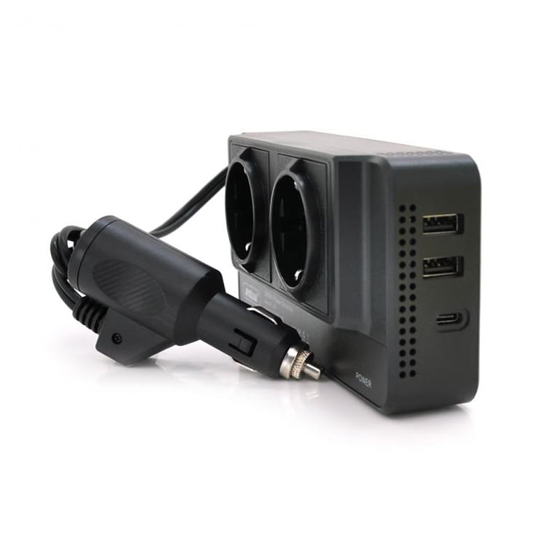 Andowl Inverter Αυτοκινήτου Τροποποιημένου Ημιτόνου 300W για 12V DC με 2xUSB Q-CC8200 – Power Inverter