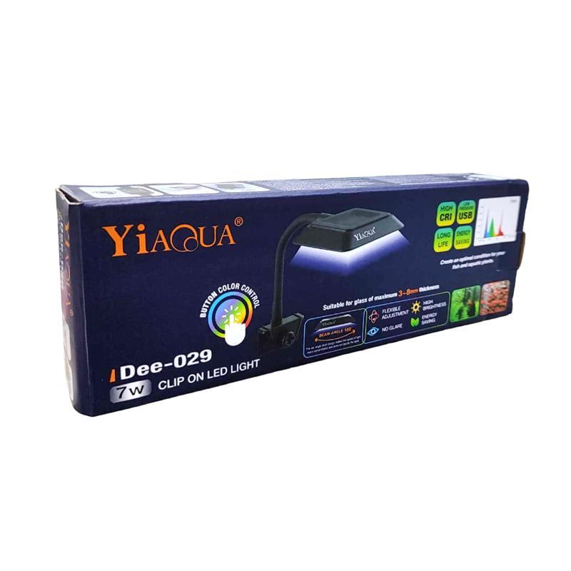 Yiaqua Λάμπα ενυδρείου 7W Dee-029 - Clip On LED Light