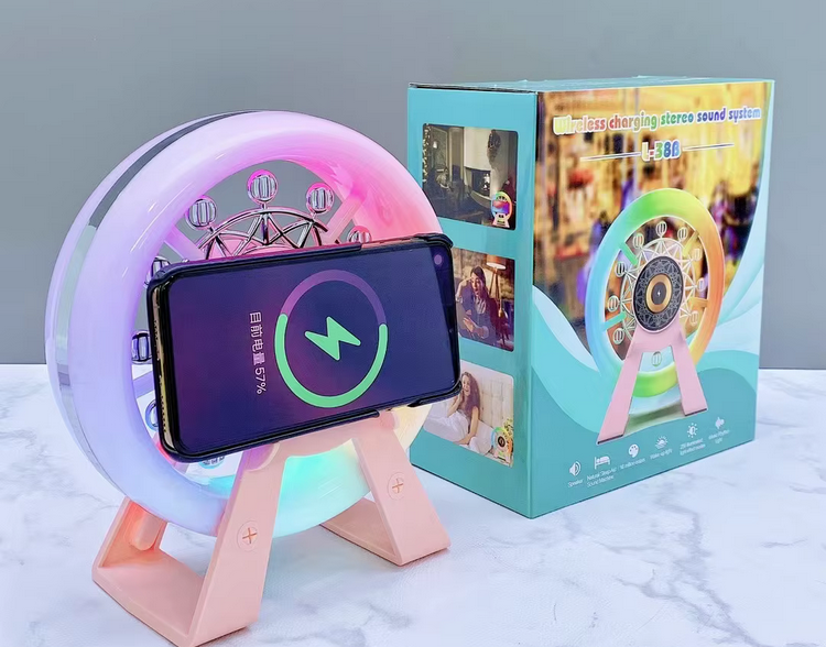 Ασύρματο ηχείο Bluetooth με βάση ασύρματης φόρτισης smartphone - Wheel - L-38B - 811580 - Pink ΕΙΔΗ ΤΕΧΝΟΛΟΓΙΑΣ>Ραδιόφωνα & Ηχεία>Ηχεία Bluetooth