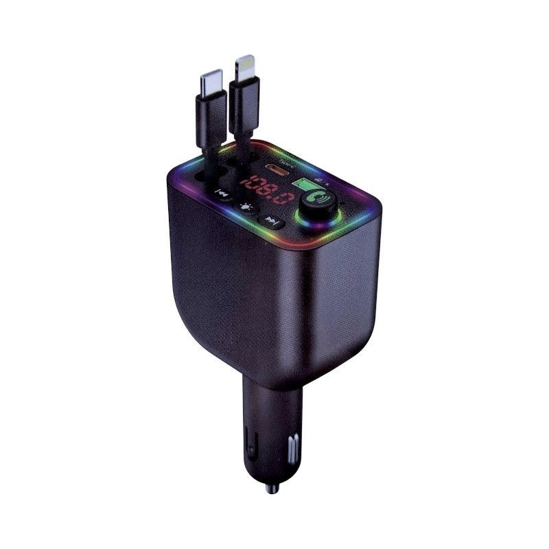 Transmitter αυτοκινήτου Bluetooth με 2 καλώδια φόρτισης - Y4 - 811771