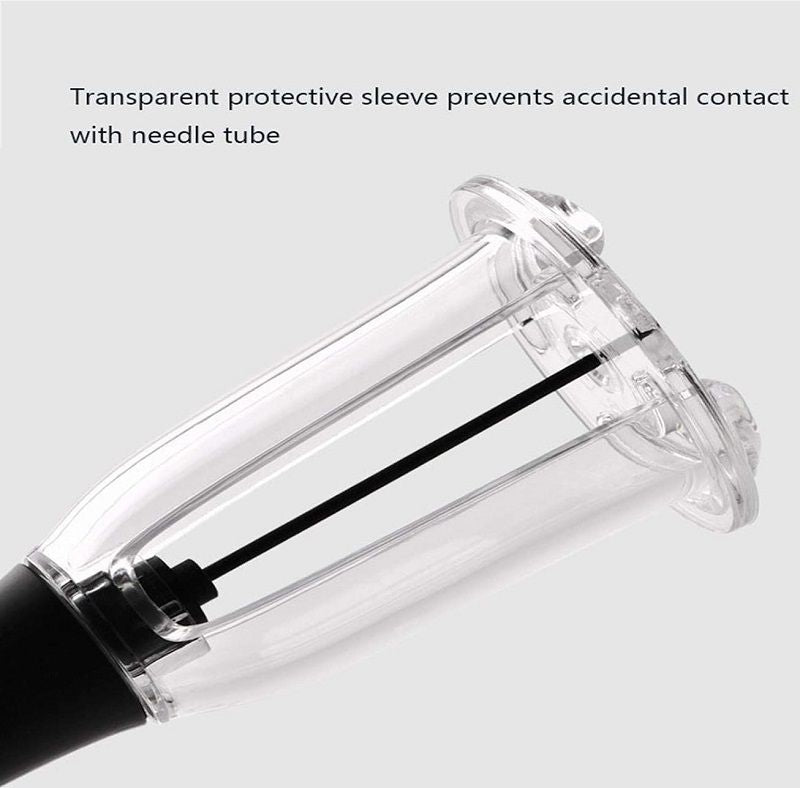 Ανοιχτήρι κρασιού με πίεση αέρος - Τιρμπουσόν - KH1-002101 - 812549 - Black
