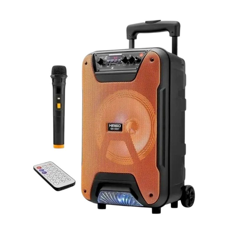 Φορητό ηχείο subwoofer με μικρόφωνο Karaoke - QS-5807 - 260707 - Orange ΕΙΔΗ ΤΕΧΝΟΛΟΓΙΑΣ>Ραδιόφωνα & Ηχεία>Φορητά subwoofer