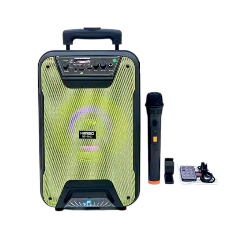 Φορητό ηχείο subwoofer με μικρόφωνο Karaoke - QS-5807 - 260707 - Green ΕΙΔΗ ΤΕΧΝΟΛΟΓΙΑΣ>Ραδιόφωνα & Ηχεία>Φορητά subwoofer