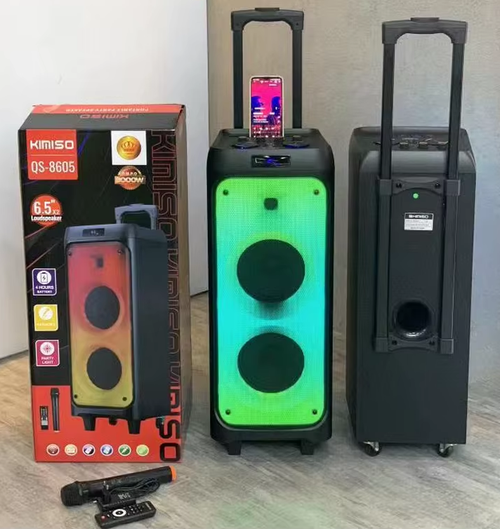 Φορητό ηχείο subwoofer με μικρόφωνο Karaoke - QS-8605 - 813157 ΕΙΔΗ ΤΕΧΝΟΛΟΓΙΑΣ>Ραδιόφωνα & Ηχεία>Φορητά subwoofer