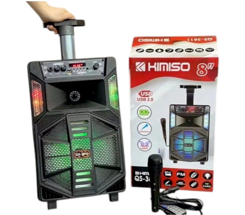 Φορητό ηχείο subwoofer με μικρόφωνο Karaoke - QS-3811 - 260783 ΕΙΔΗ ΤΕΧΝΟΛΟΓΙΑΣ>Ραδιόφωνα & Ηχεία>Φορητά subwoofer