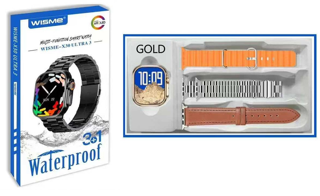 Σετ Smartwatch με 3 λουράκια - WISME-X30 - 750278 - Orange ΕΙΔΗ ΤΕΧΝΟΛΟΓΙΑΣ>Gadgets>Smartwatches