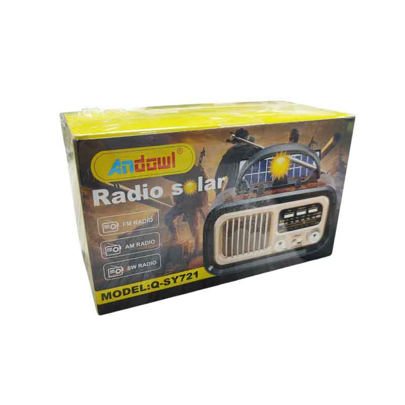 Andowl Επιτραπέζιο Ραδιόφωνο Ηλιακό Q-SY721 - Solar charge radio
