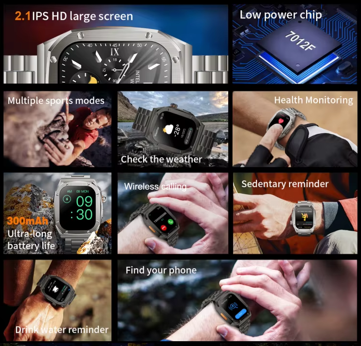 Smartwatch - Z17 Max - Stainless Steel - 814253 - Black