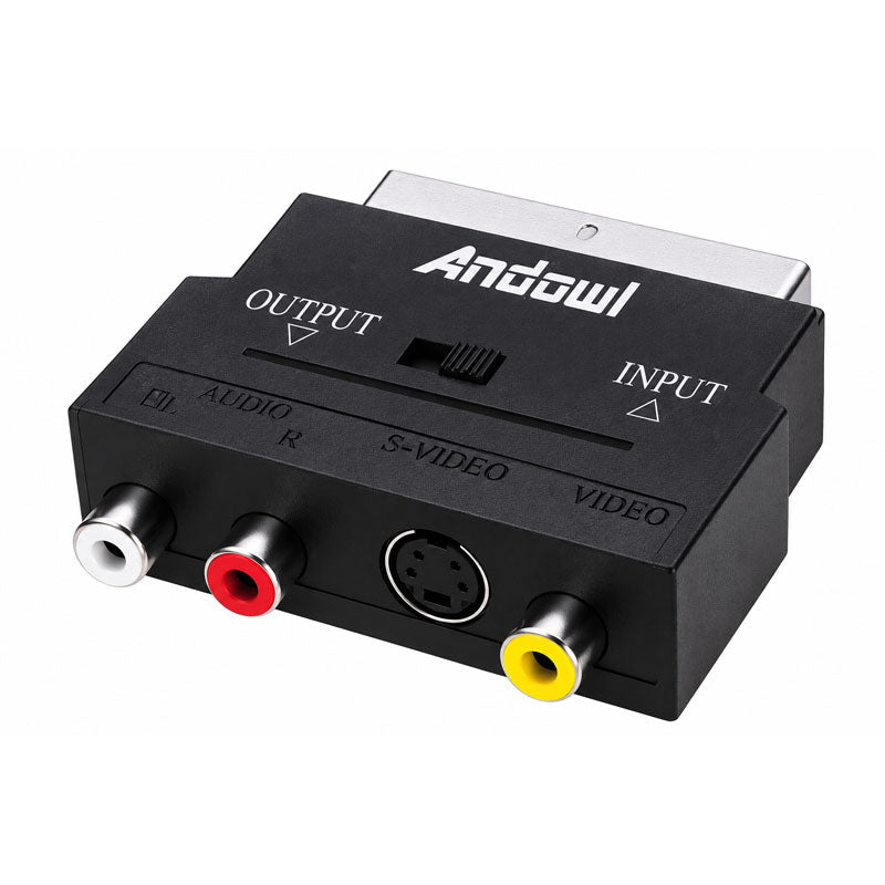 Andowl Μετατροπέας SCART σε RCA & S-Video Q-HD28 - SCART to RCA & S-Video Converter