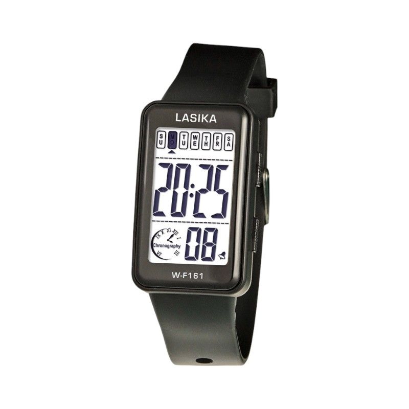 Ψηφιακό ρολόι χειρός - WF161 - Lasika - 115144 - Black/Black