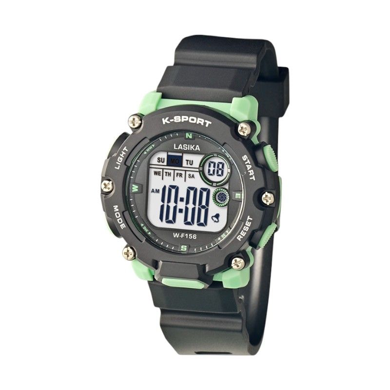 Ψηφιακό ρολόι χειρός - WF156 - Lasika - 115143 - Black/Green