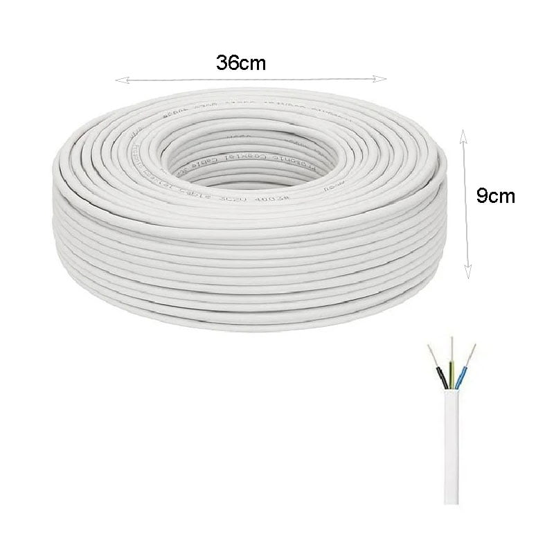 Καλώδιο ρεύματος 300/500V 100m 3x1.5mm²- Electricity cable 300/500V 100m ΦΩΤΙΣΜΟΣ & ΕΝΕΡΓΕΙΑ>Πρίζες & Πολύπριζα