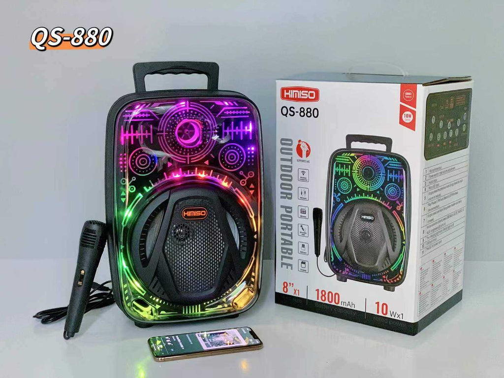 Φορητό ηχείο subwoofer με μικρόφωνο Karaoke - QS-880 - 260424 ΕΙΔΗ ΤΕΧΝΟΛΟΓΙΑΣ>Ραδιόφωνα & Ηχεία>Φορητά subwoofer